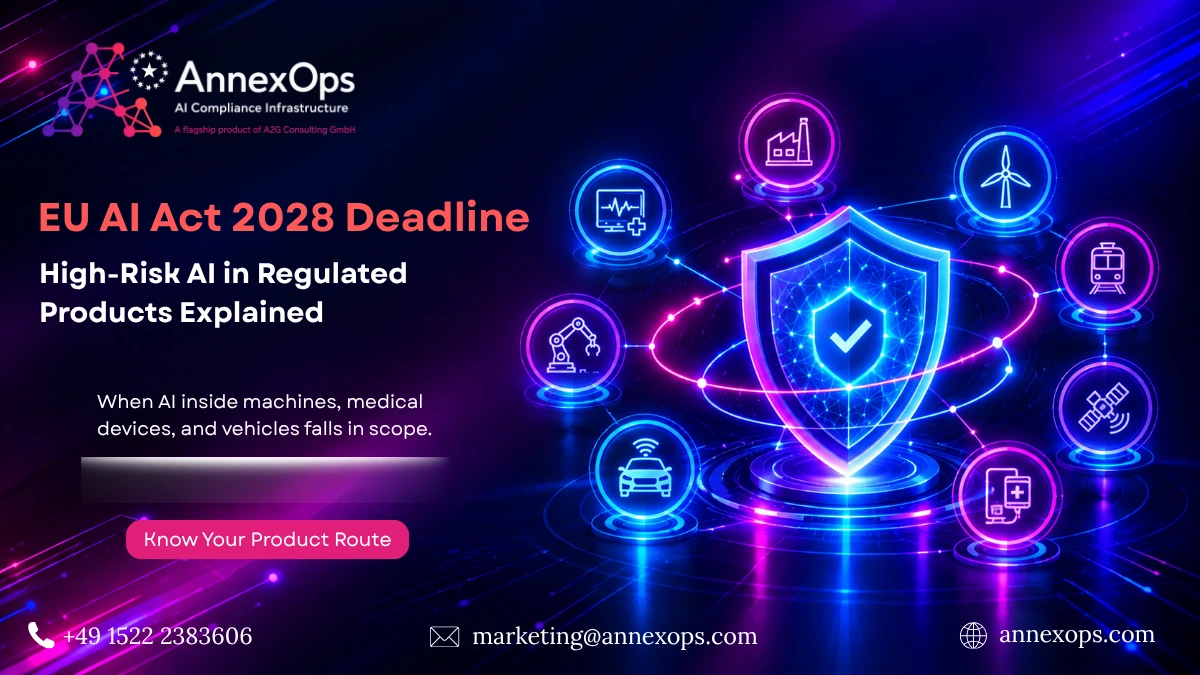 High-risk AI in regulated products under the EU AI Act 2028 deadline.