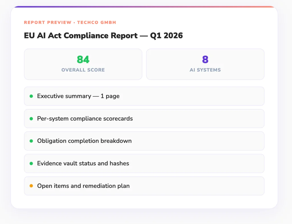 EU AI Act Compliance Report