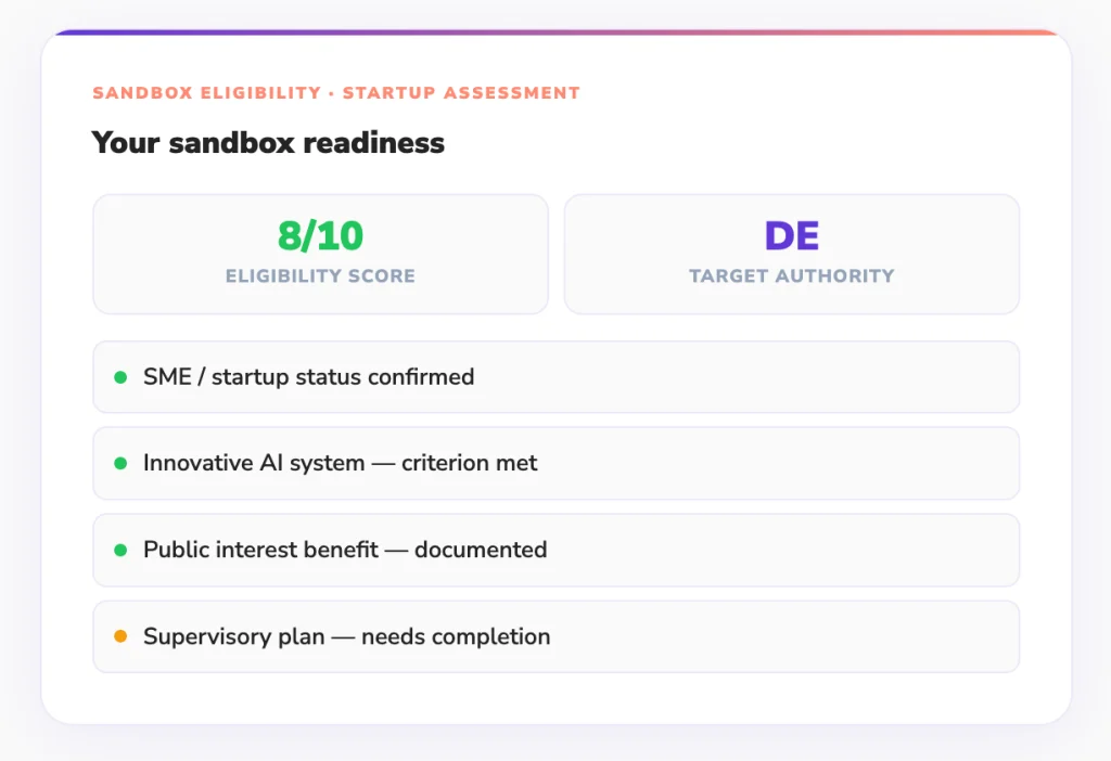 Sandbox readiness