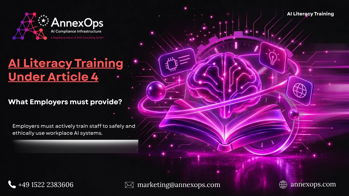 AI literacy training under Article 4 of the EU AI Act for employers